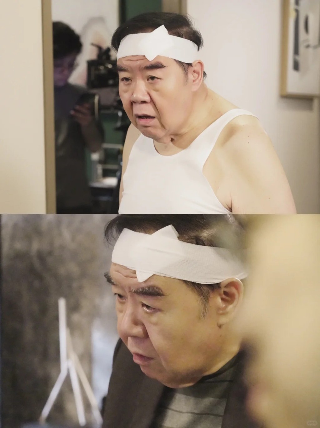 去年，郑则士相隔4年再拍TVB剧《神耆小子》时，减肥成功，标志巨腩已经缩细。