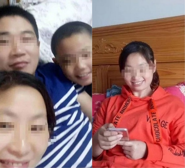 航航被母親(右)毒打致死。網上圖片