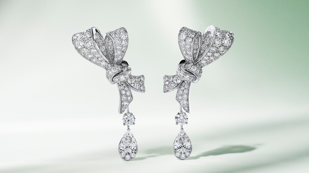Graff Tilda's Bow系列多形切割鑽石耳環。($314,000) Graff Tilda's Bow系列多形切割鑽石耳環。($314,000)