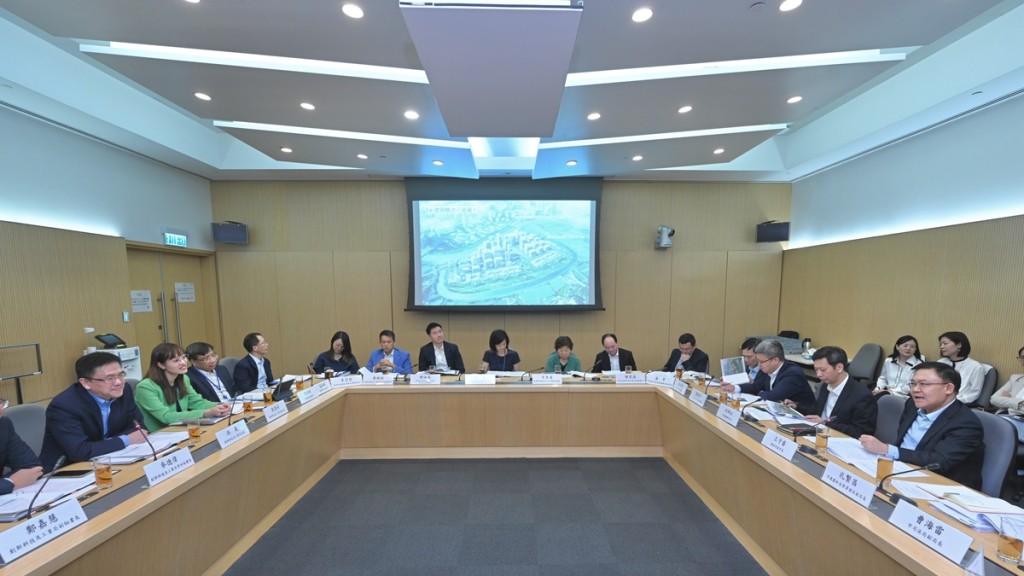 河套區港深創科園發展小組進行第十次會議。政府新聞處圖片