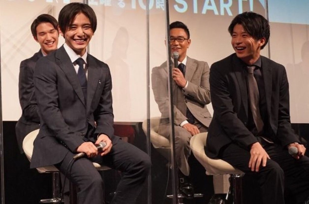 田中出席新劇宣傳還笑晒口。