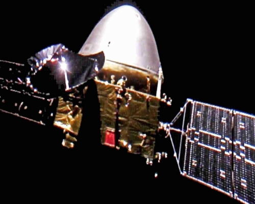 中國首次火星探測任務派出的「天問一號」已飛行距離地球超過1億公里。