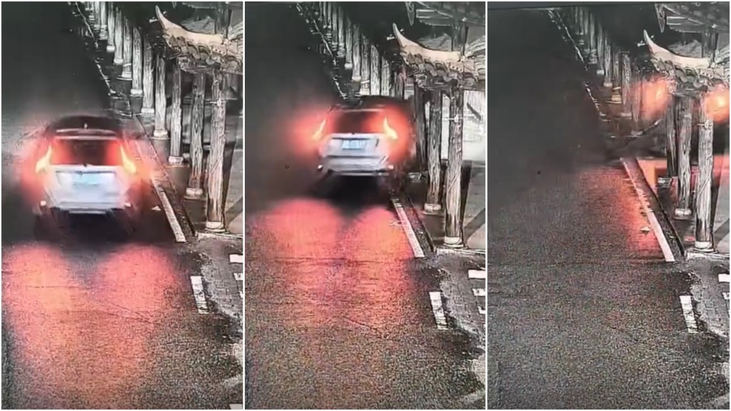 福建私家车坠桥5死。