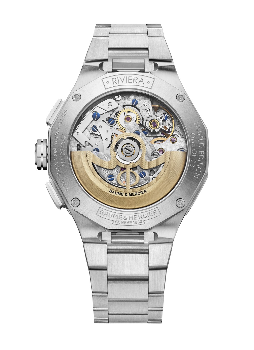 Baume & Mercier Riviera Chronograph Flyback M0A10828 ,機芯:La Joux-Perret 8147自動 。 Baume & Mercier Riviera Chronograph Flyback M0A10828 ,機芯:La Joux-Perret 8147自動 。