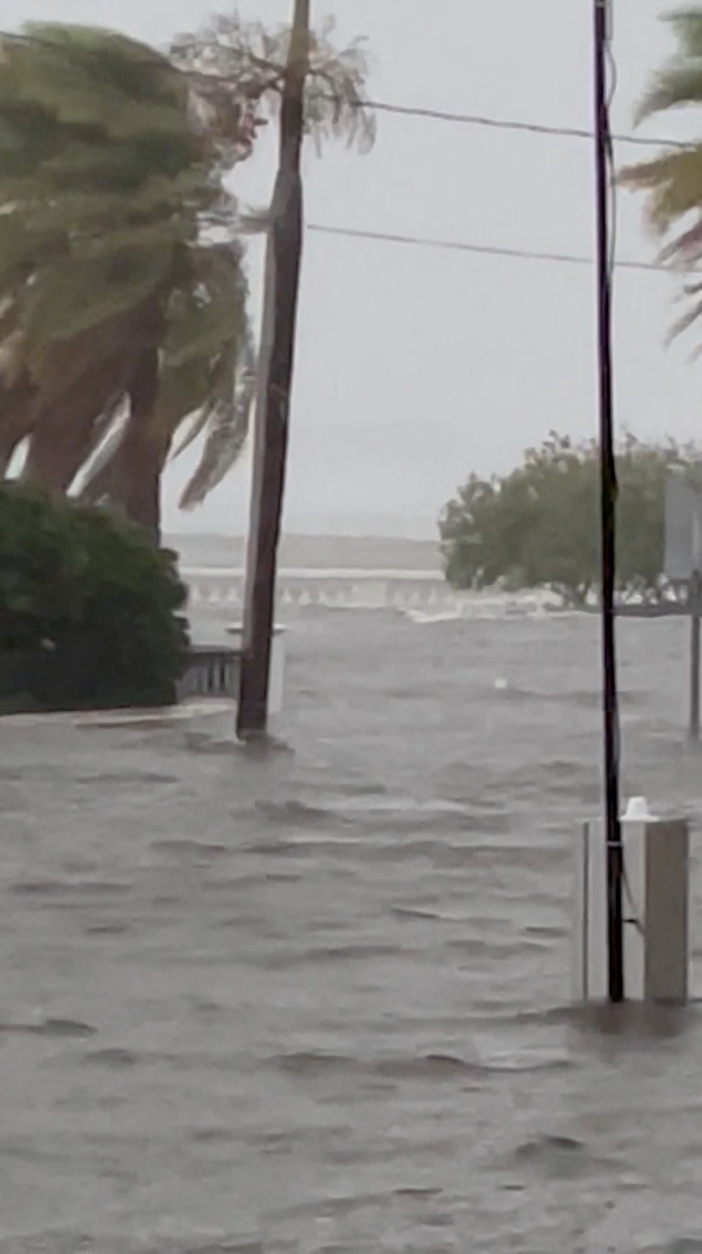 坦帕湾水浸。 路透社