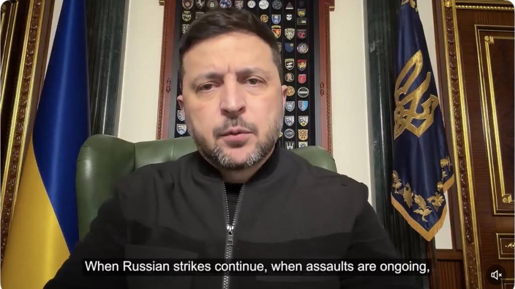 澤連斯基指俄羅斯仍不斷準備大規模攻擊。 X