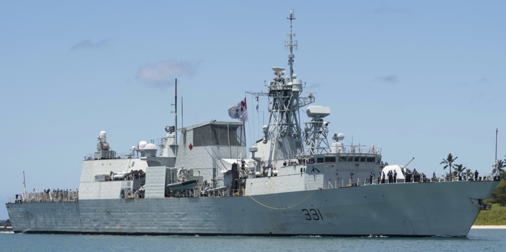 加拿大溫哥華號護衛艦。