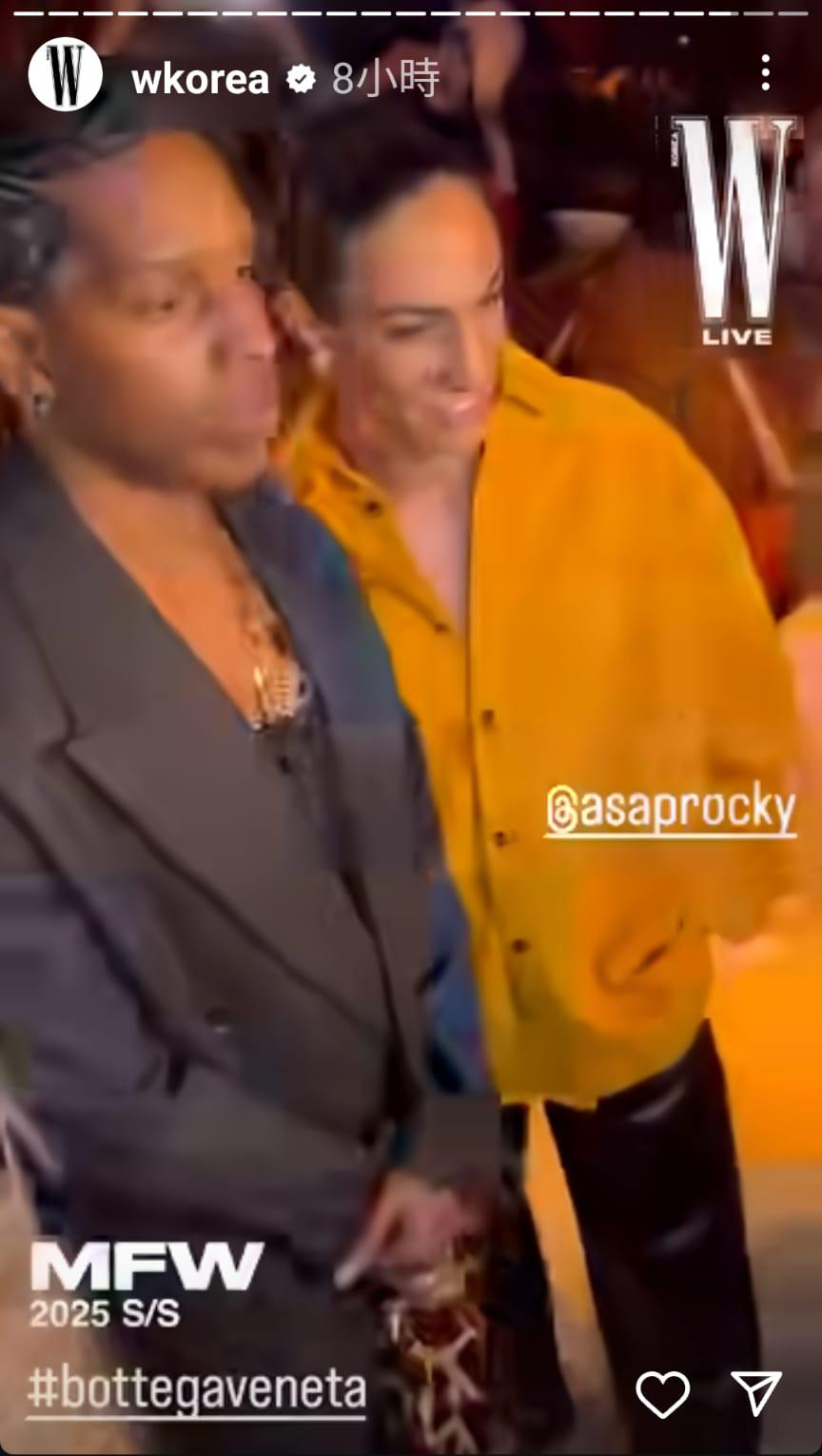 A$AP Rocky及卡莉芙（網上截圖）