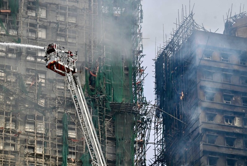 宏福苑大火死亡人數增至161人。資料圖片 