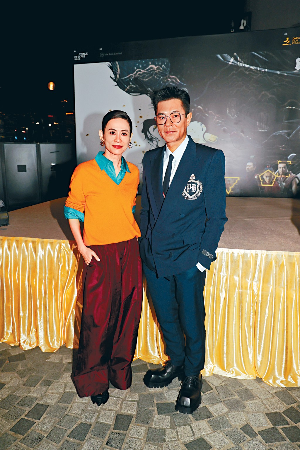 古天樂更正同宣萱係「螢幕情侶」，更笑指對方能治到他是成就。