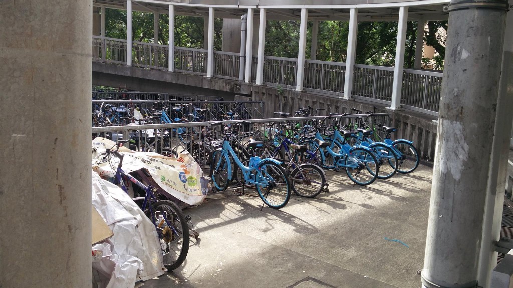 locobike第一批单车在沙田、大围及大埔，但未有提及数量。locobike网上图片