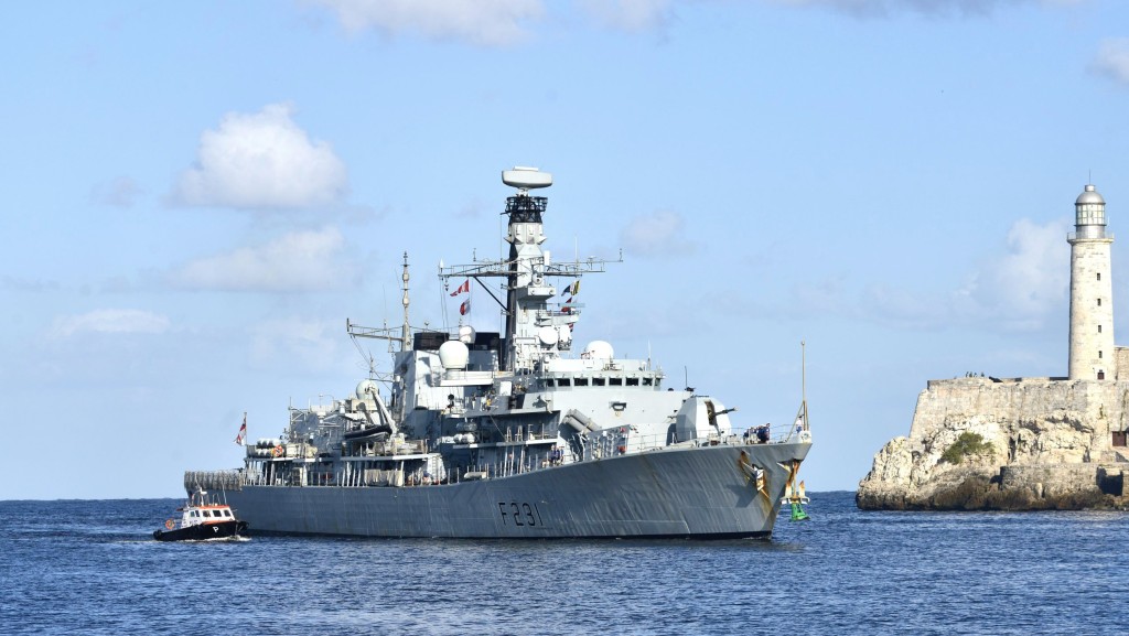  英国海军 23型护卫舰「阿盖尔号」（HMS Argyll ）。 新华社