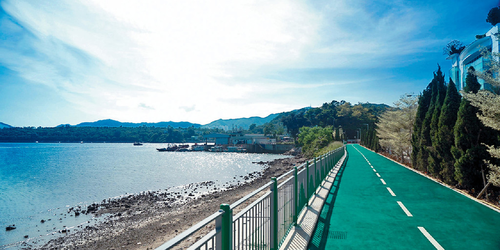 ■三門仔海濱單車徑昨日開通。
