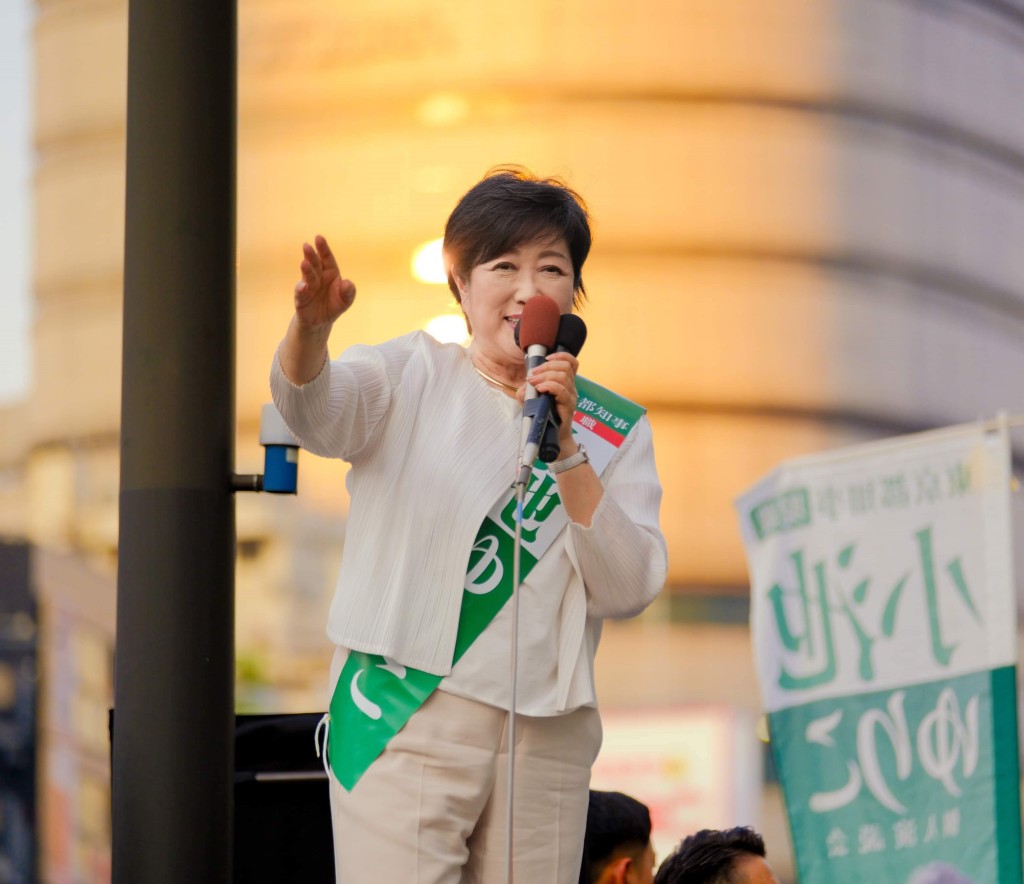 71歲的小池百合子再度連任東京都知事。X