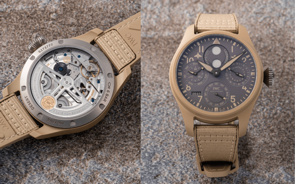 Big Pilot's Watch Perpetual Calendar Top Gun Edition Mojave Desert IW503004表殼:46.5mm陶瓷機芯:52615自動售價:$275,000