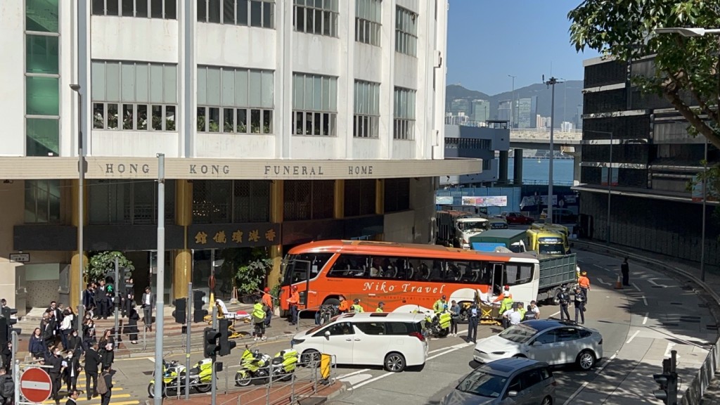 車禍現場。楊偉亨攝