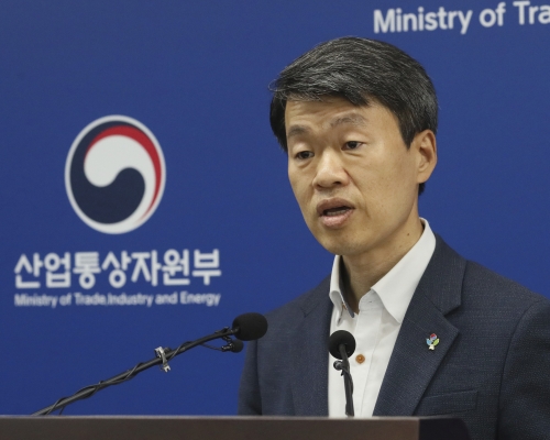 韓產業通商資源部貿易投資室長羅承植表示日本政府沒有解決問題的意思。AP