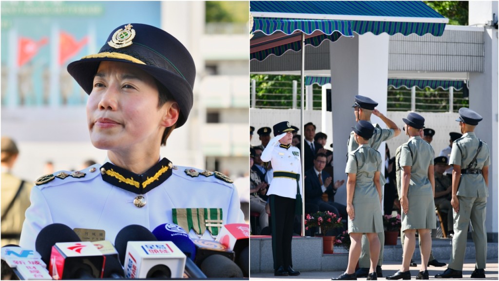 何珮珊檢閱海關學員結業會操 強調香港海關有能力在全球擔當領導角色