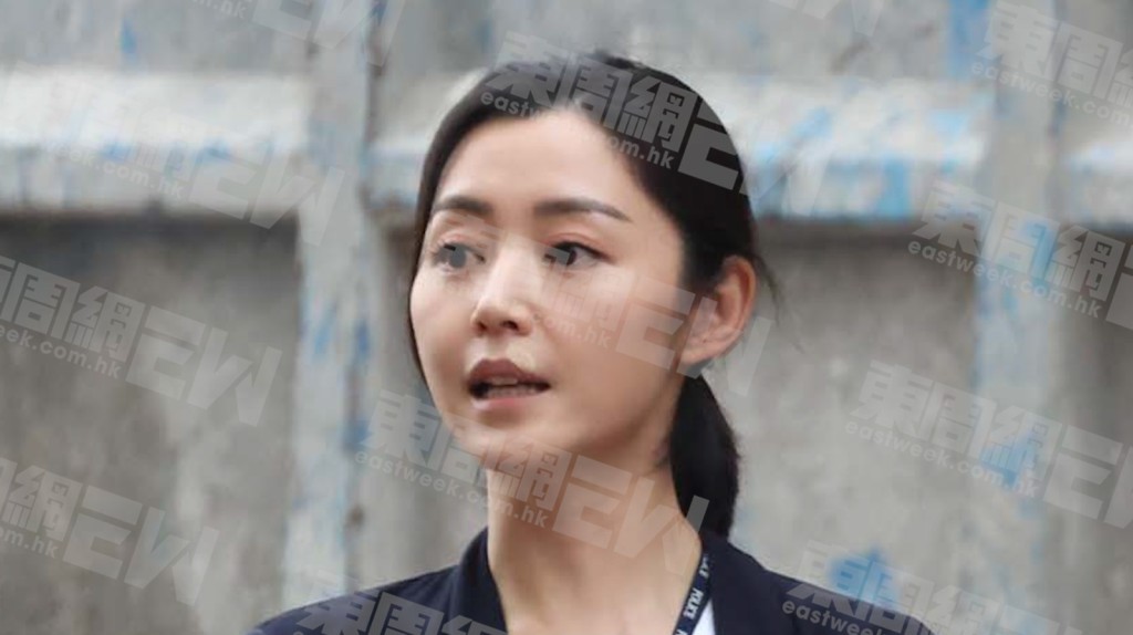 衛詩雅現身鴨脷洲工廠區附近拍攝外景，全程狀態大勇。（《東周刊》圖片）