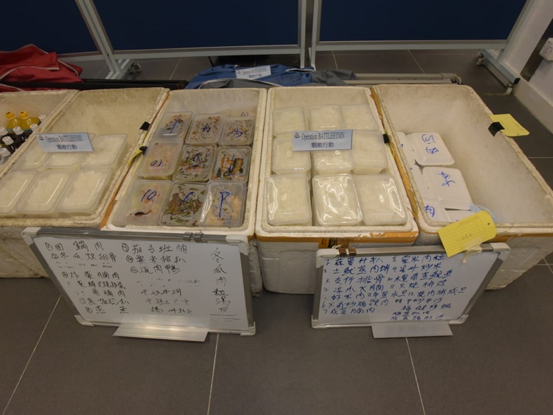 黑幫壟斷地盤飯盒生意賺錢。黃文威攝