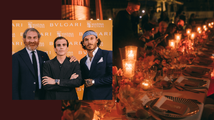 左起： BVLGARI 產品設計執行總監 Fabrizio Buonamassa Stigliani、Carlo Sestini 及 David Alexander Flinn，均有出席發布活動及晚宴。