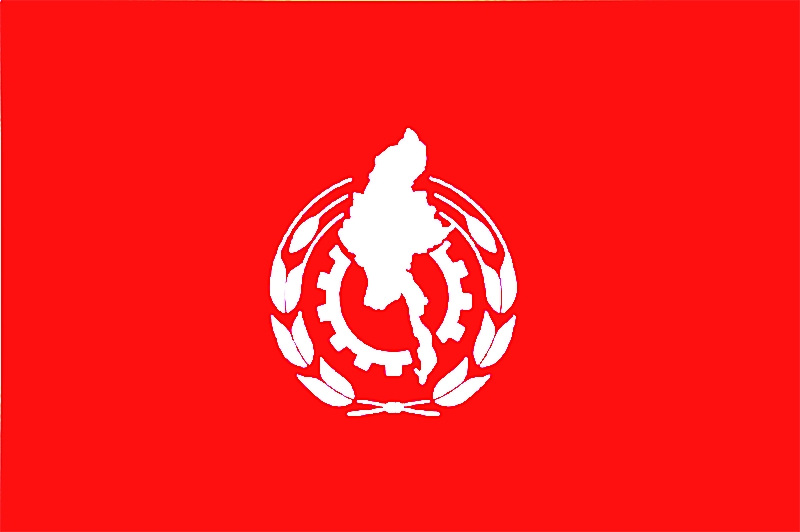 緬甸民族正義黨2020年換了這款黨旗，但第二黨旗也在使用。