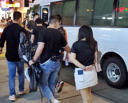 警方共拘捕10人。警方圖片