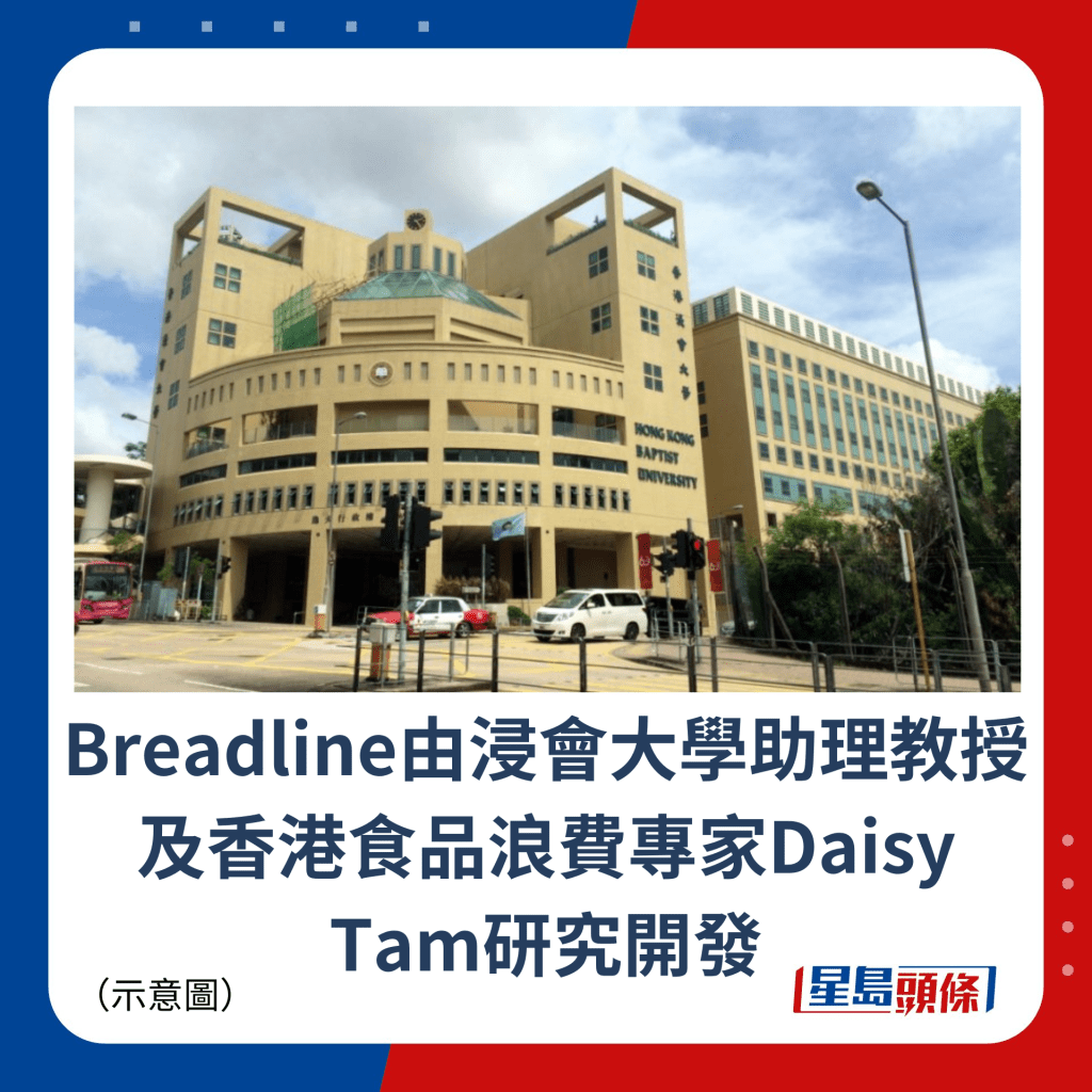 Breadline由浸会大学助理教授及香港食品浪费专家Daisy Tam研究开发
