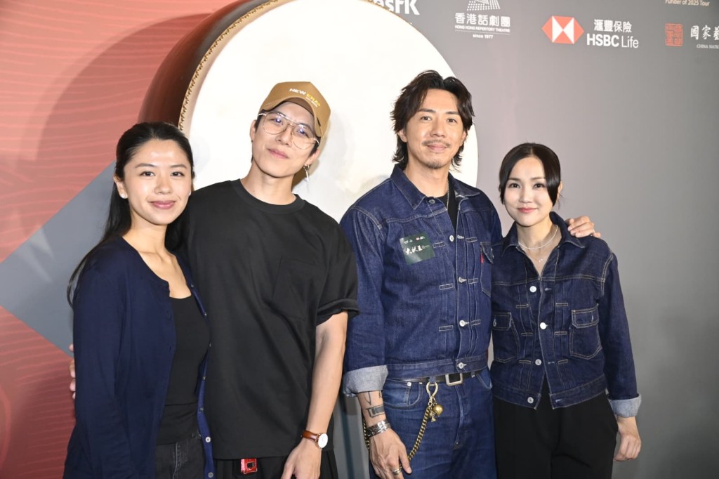 香胤宅和太太Zoe，張繼聰和太太謝安琪一同支持本地創作音樂劇。