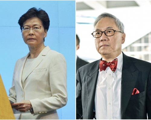 林鄭月娥對曾蔭權上訴結果感到高興。資料圖片