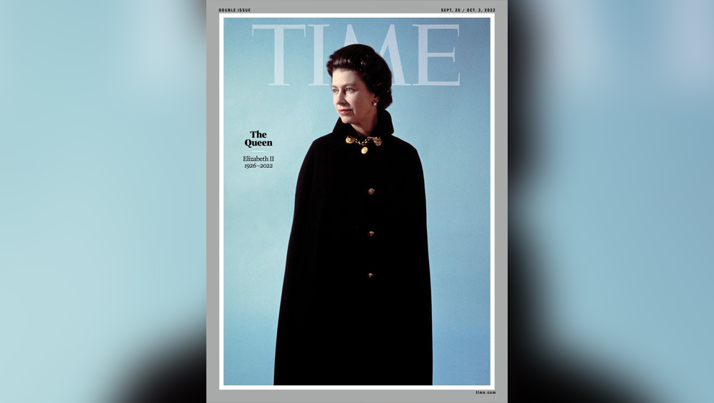 《時代》雜誌以英女皇伊利沙白二世年輕時的照片作為最新封面，以作紀念。FB圖