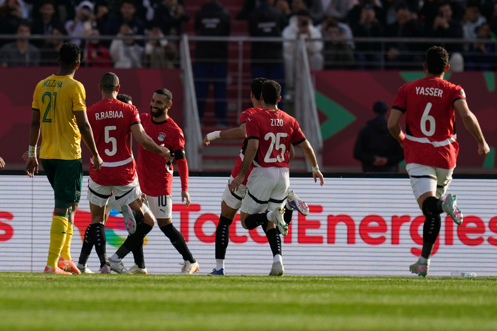 沙拿為埃及射入12碼。美聯社