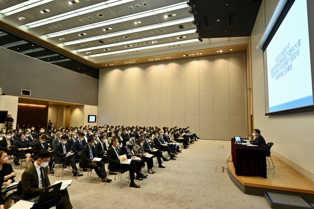 務員事務局舉辦第二場「國家主席重要講話精神」座談會。政府新聞處圖片