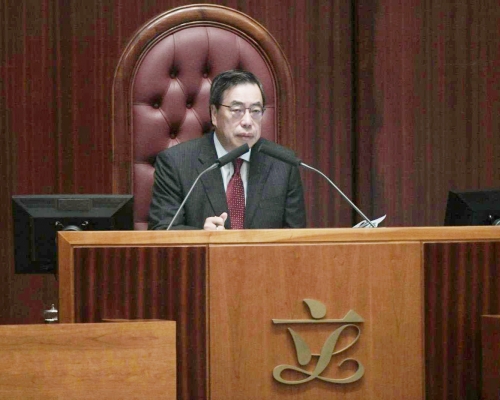 梁君彥3度「劃線」。資料圖片