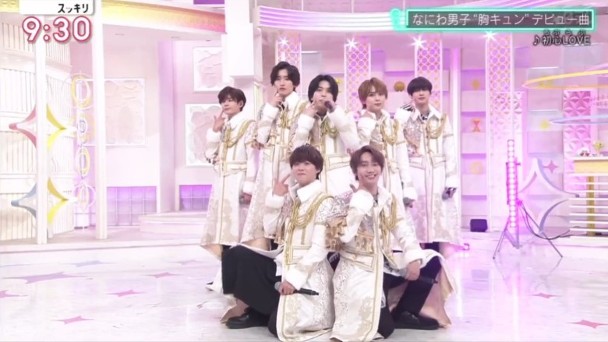 浪花男子的7位成員現身直播節目，為新碟宣傳。