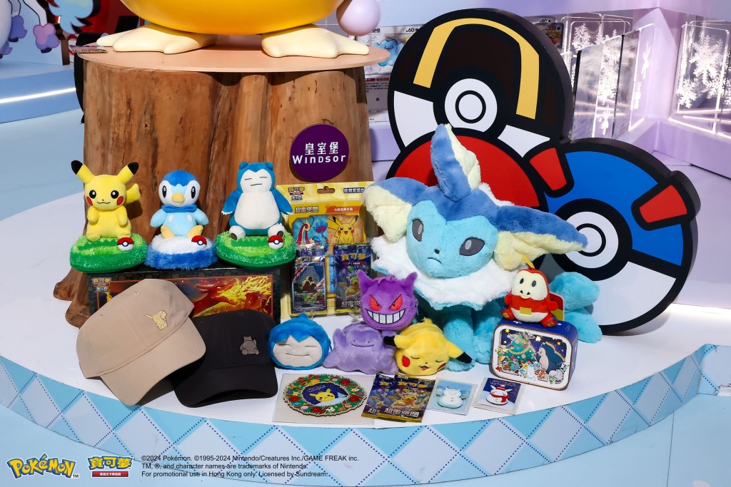 Pokémon冬日快闪店精选推介产品（官方图片）