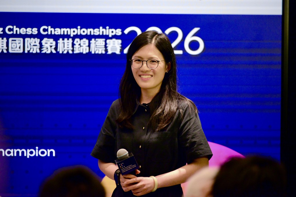 女子「世一」侯逸凡出席记者会并分享。杨功煜摄