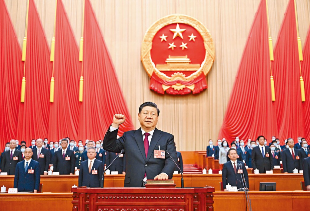 習近平宣誓就職，第3度成為國家主席。