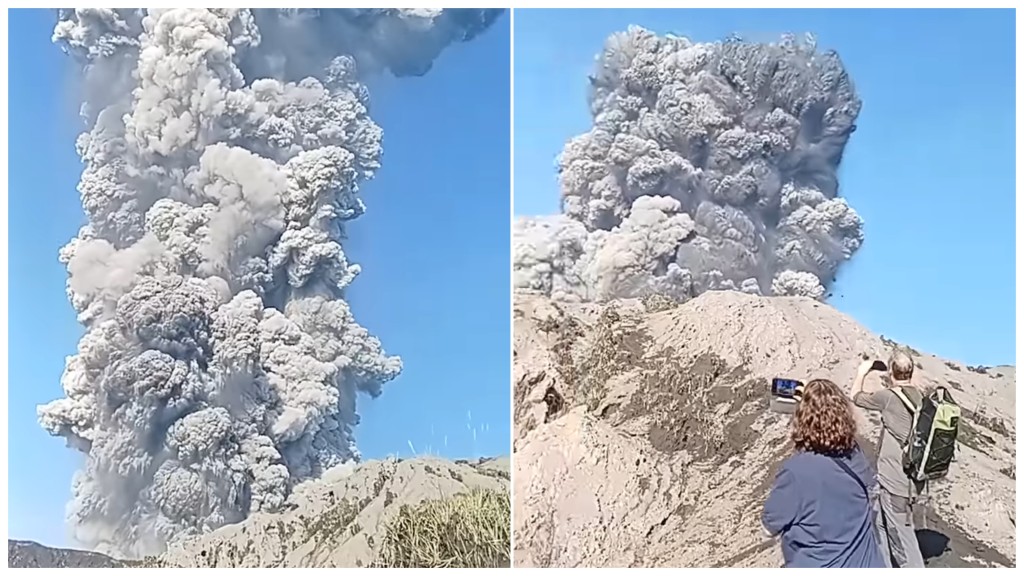 印尼杜科諾火山噴發。 IG@infogempadunia
