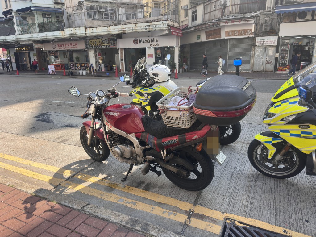 涉事電單車。梁國峰攝