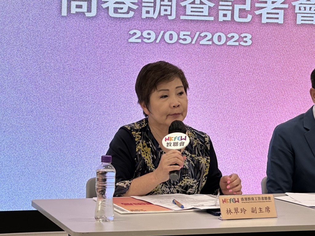 教聯會副主席兼幼稚園校長林翠玲,對前線同工的處境深表體諒,冀教育局與勞工處能在加班規限與彈性之間釐清指引。資料圖片 教聯會副主席兼幼稚園校長林翠玲,對前線同工的處境深表體諒,冀教育局與勞工處能在加班規限與彈性之間釐清指引。資料圖片