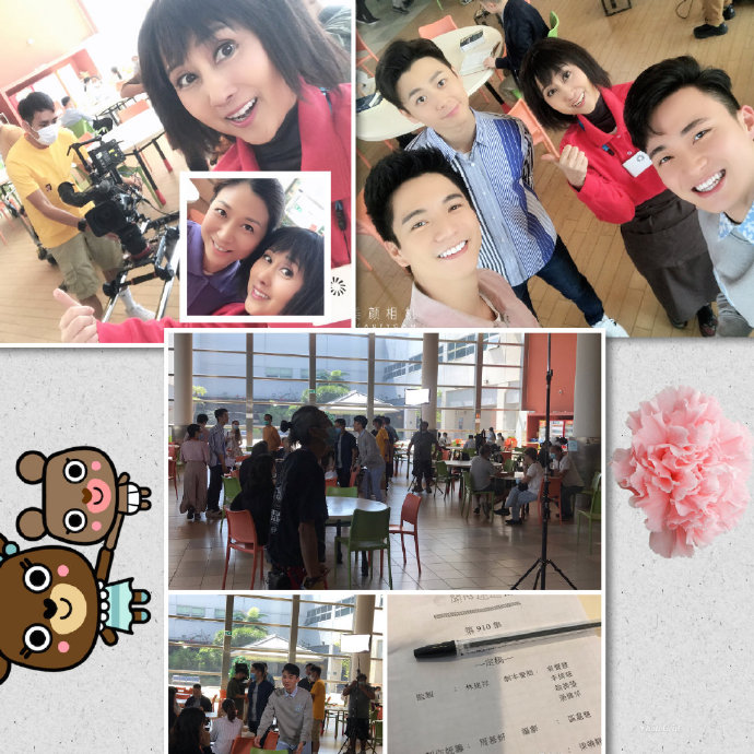 劉素芳在社交網不時分享開工歡樂照。