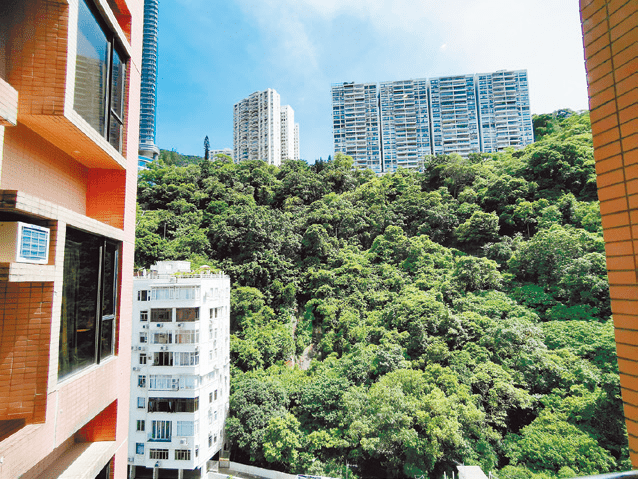 厅堂可望山景，景色舒适。