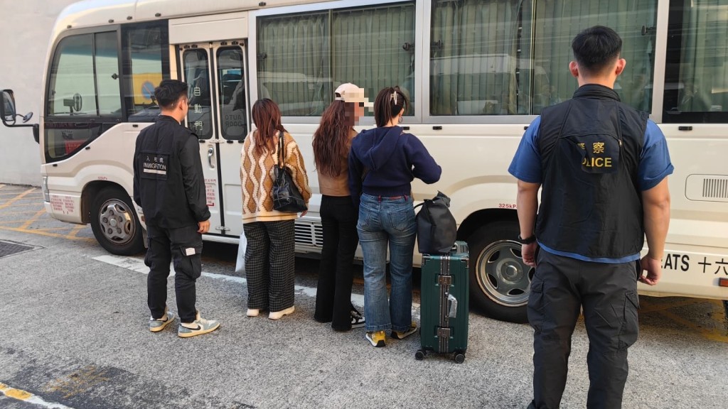 警夥入境處大埔上水掃黃 拘11內地女