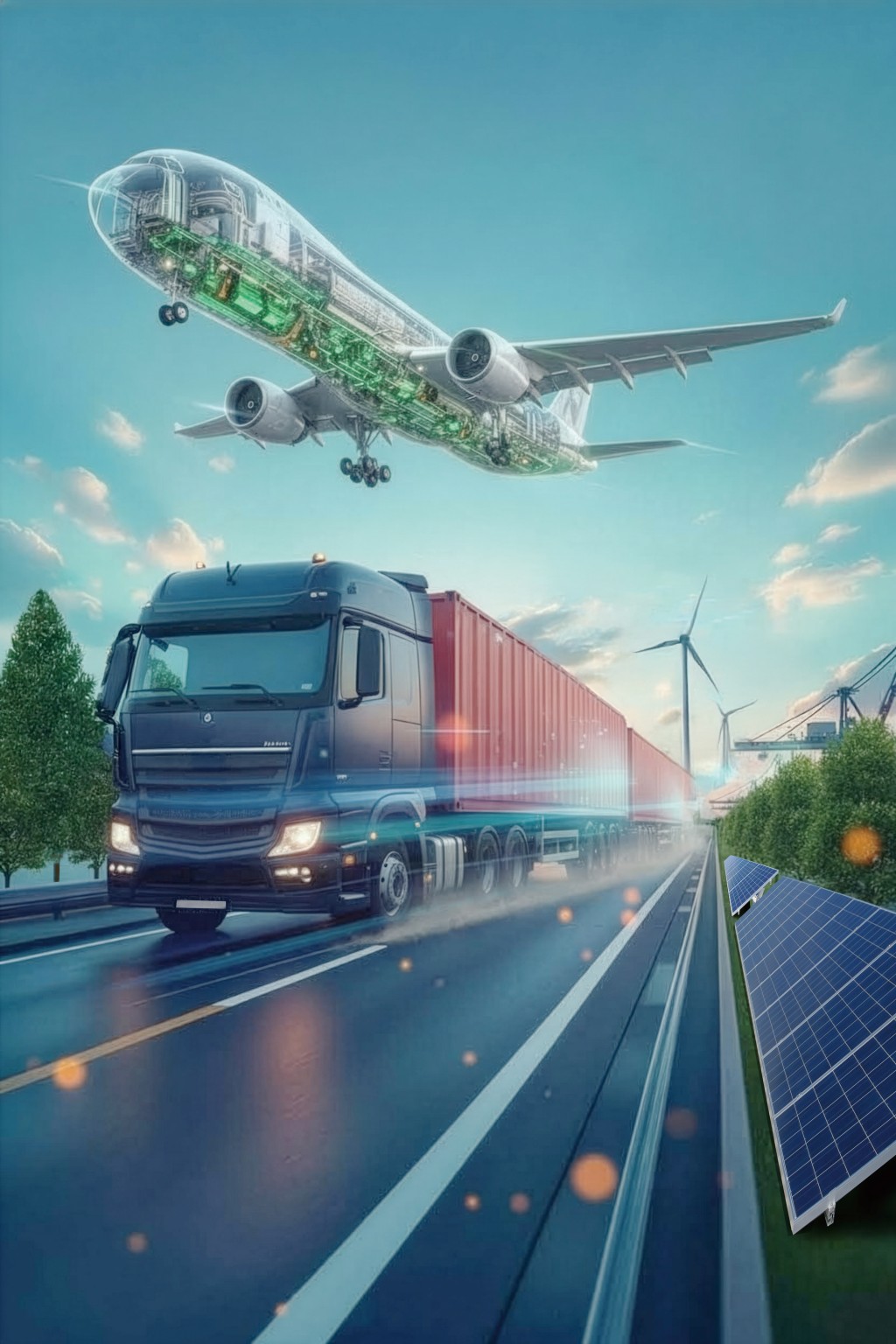 T H E i 高科院開設「飛機工程」及「環球物流科技」 課程，培育國際航運專才。