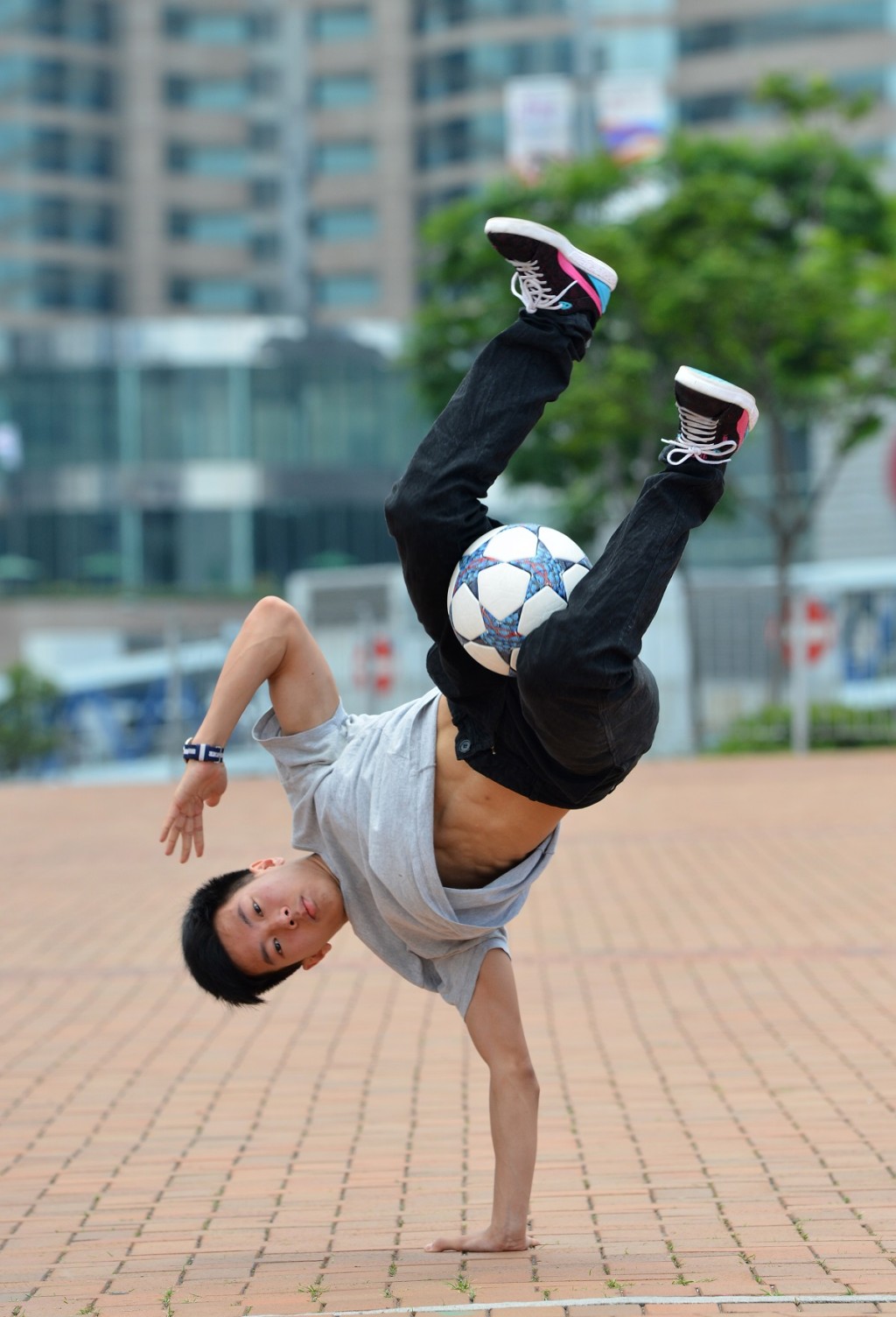 香港花式足球運動員黎俊賢。資料圖片