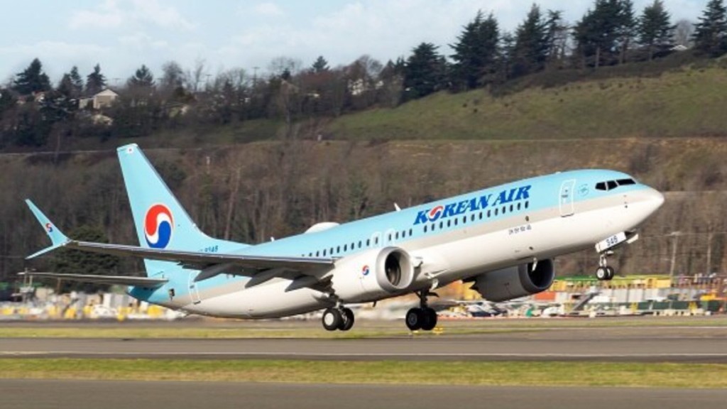 大韓航空。 資料圖片
