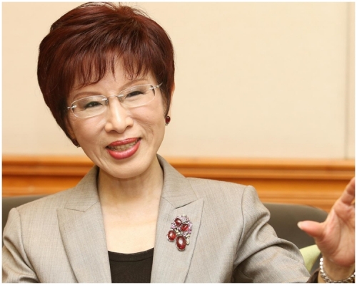 洪秀柱宣布「六月底辭去現有職務」。網上圖片