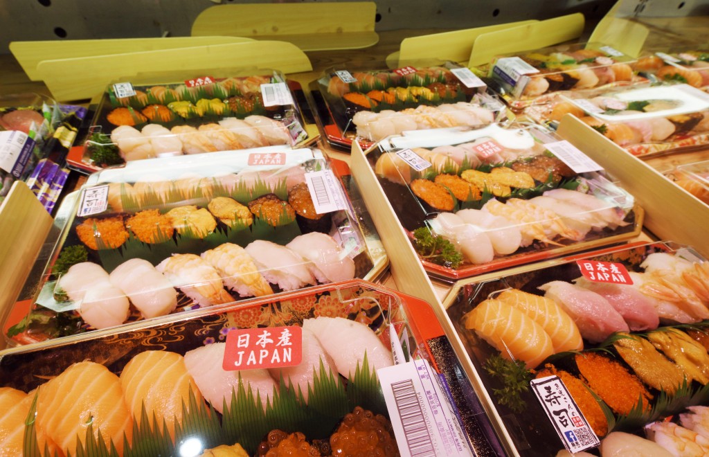 香港超市有大量日本水产在货架。资料图片