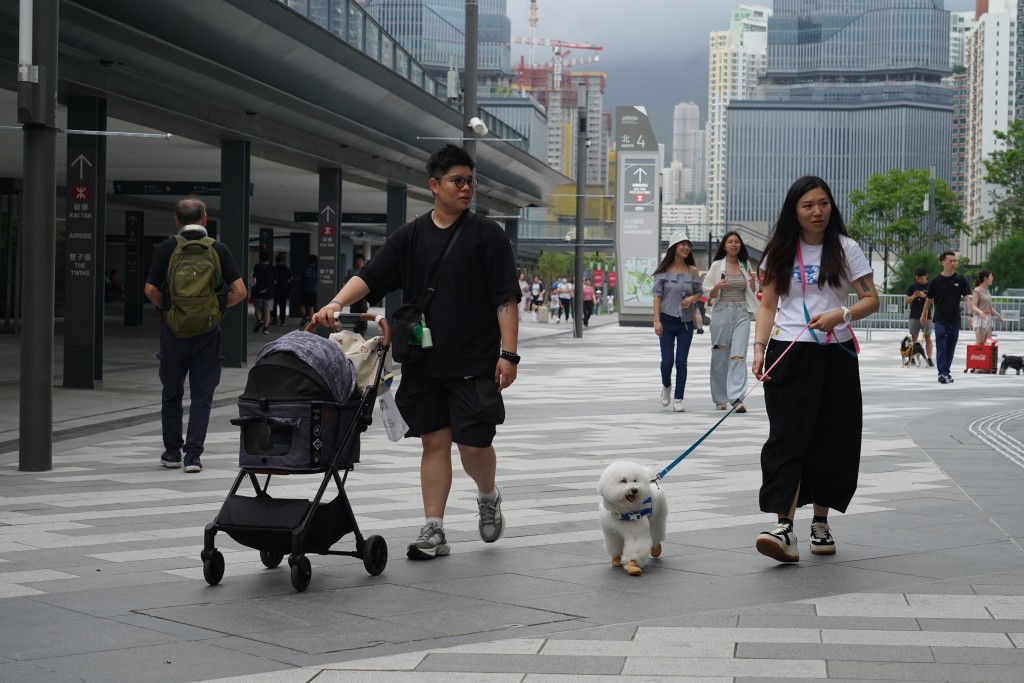 狗人士，﻿﻿須以不超過1.5 米長的牽引帶控制狗隻，由成人握持或綁在固定附着物上。資料圖片